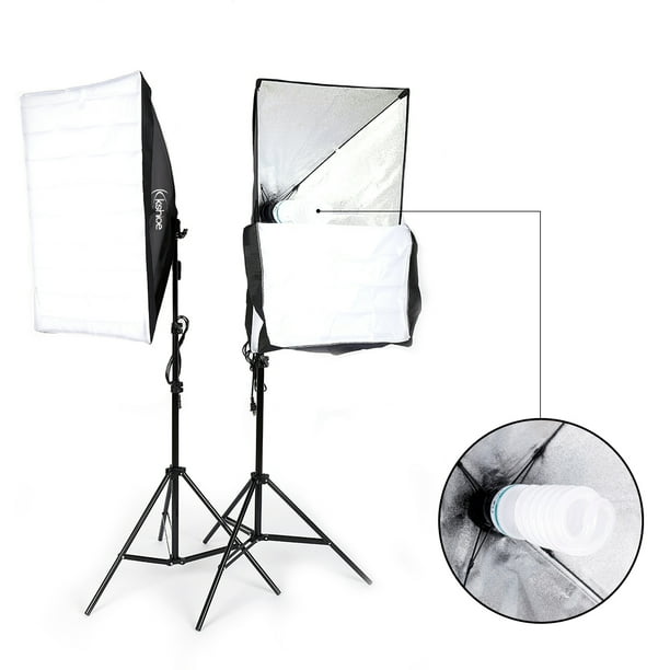 2x 2M Professional Photography Adjustable Soft Box Flash Continuous Light Stand